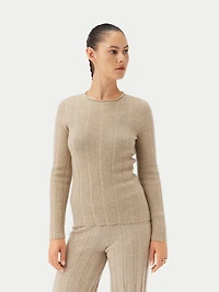 Gobi Cashmere Juniors' C-Neck Sweater