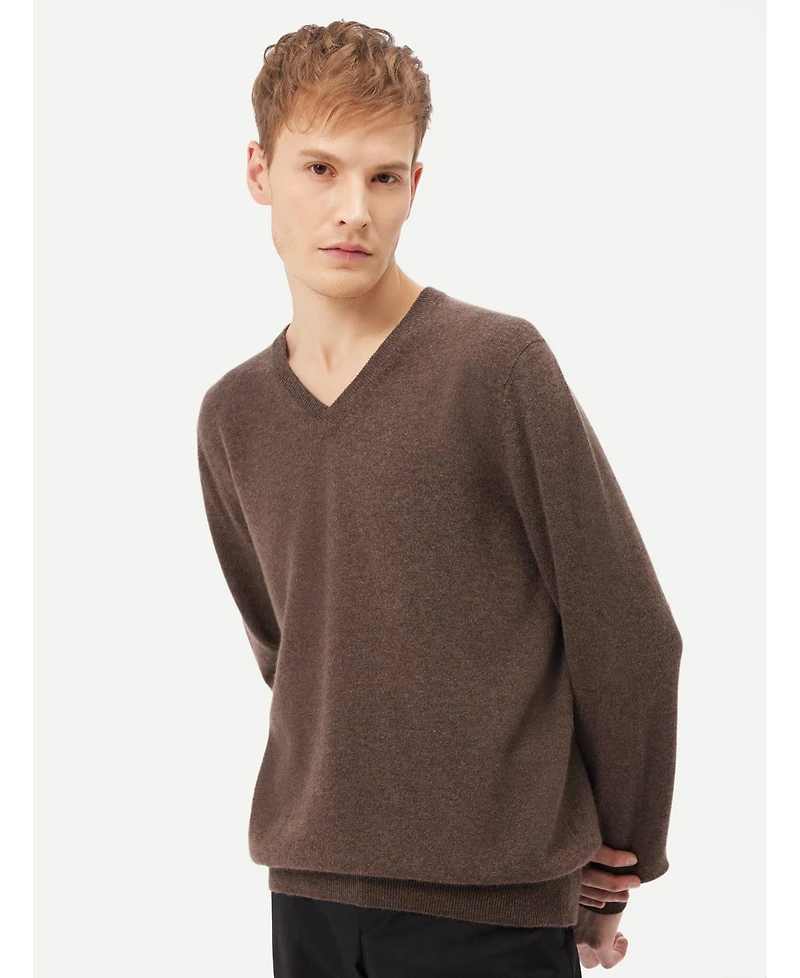 Gobi Cashmere Men's Essential V-Neck Sweater