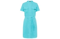 Olsen Women's Linen Blend Tunic Shirt Dress