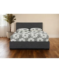 Polyester Blend Upholstered Bed Frame – Sturdy Manufactured Wood Design