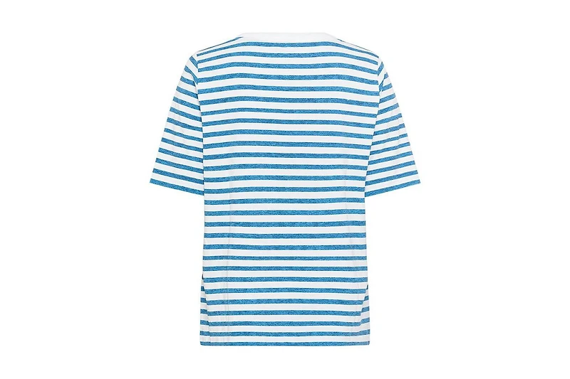 Olsen Women's Striped and Foliage Print T-Shirt