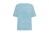 Olsen Women's Striped and Foliage Print T-Shirt