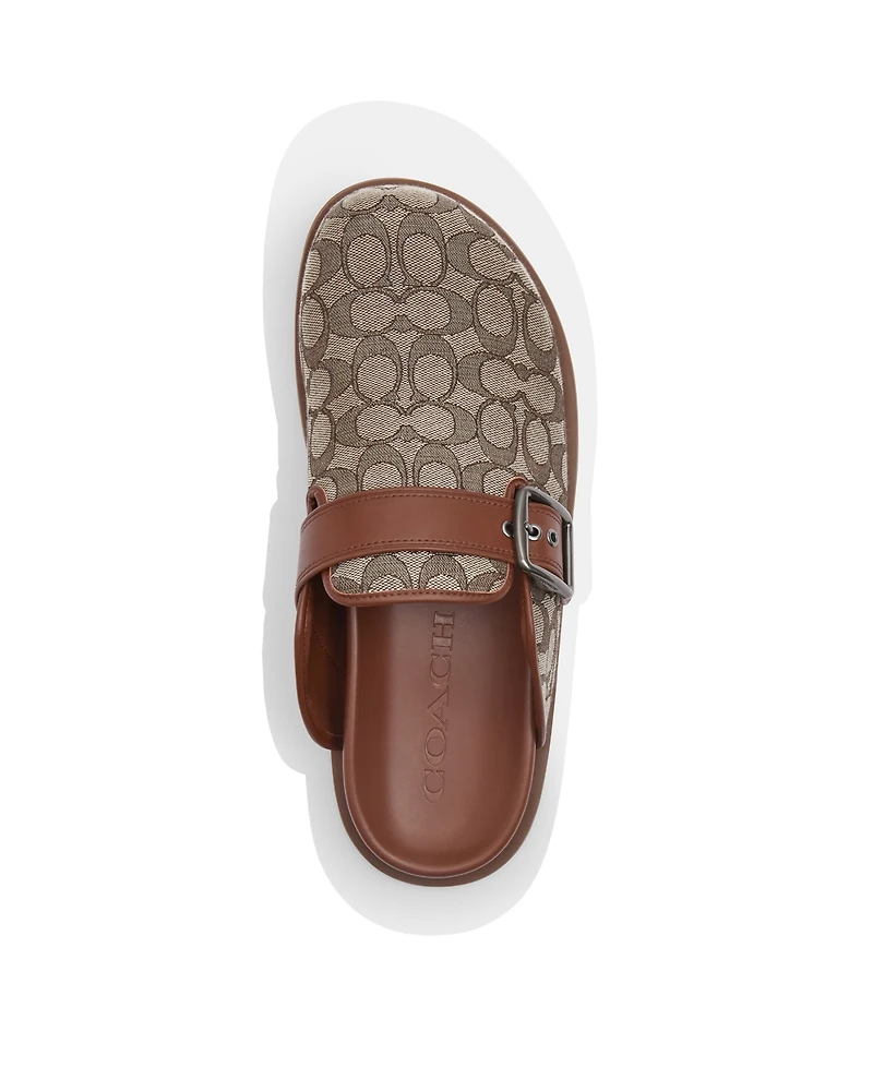 Coach Men's Signature Jacquard Slip On Clog