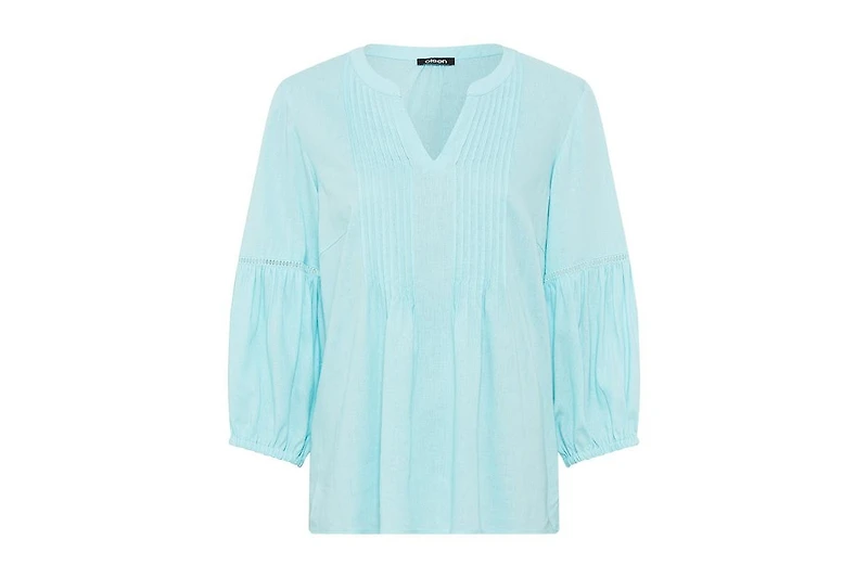 Olsen Women's Linen Blend Boho Blouse