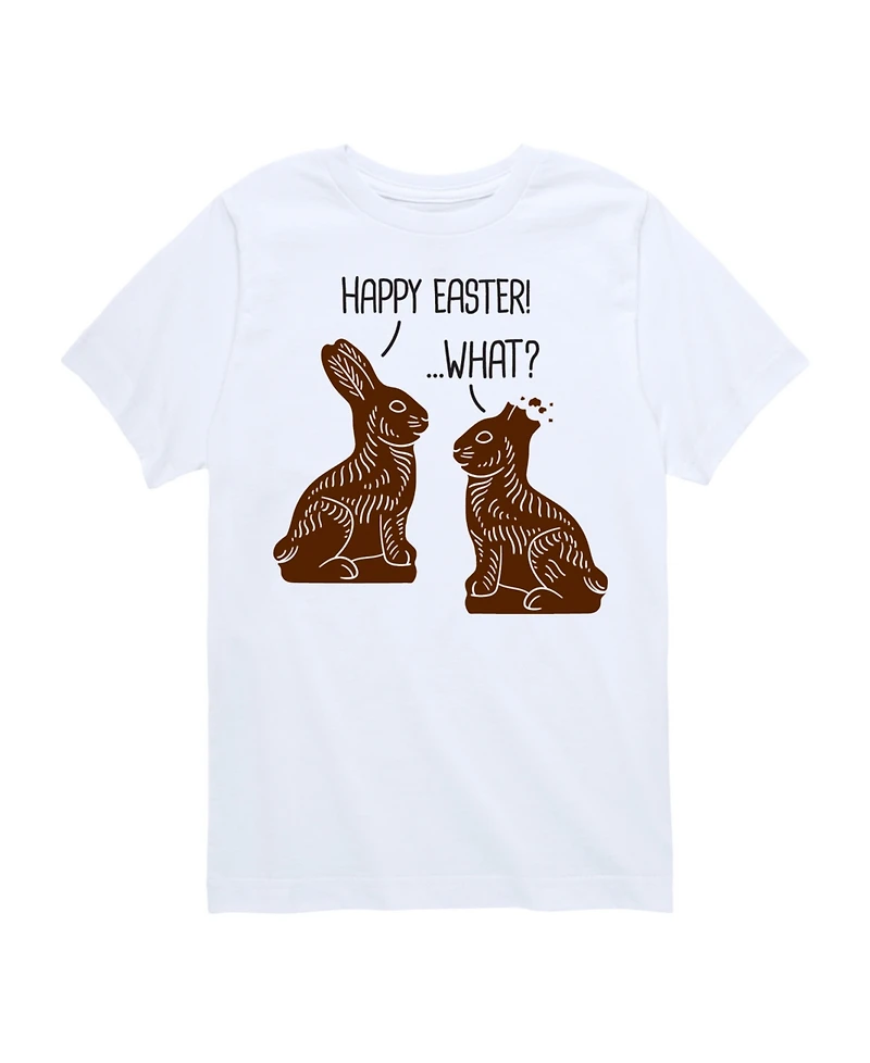 Hybrid Toddler Boys Happy Easter What Graphic T-Shirt