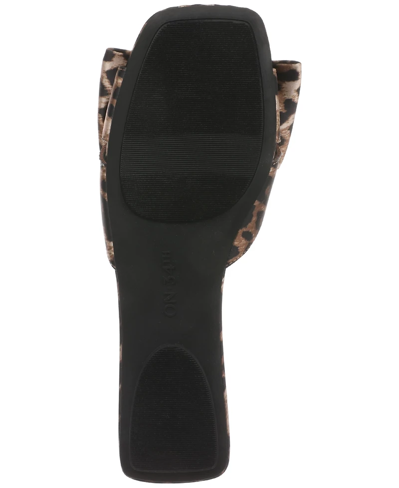 On 34th Women's Jazminn Bow Slip-On Slide Flat Sandals, Created for Macy's