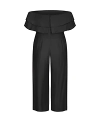 City Chic Plus Poppy Jumpsuit