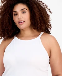 Aveto Trendy Plus Size Halter Tank Top