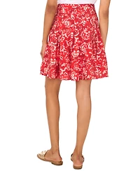 1.state Women's Sewn-Pleat-Yoke Mini Skirt