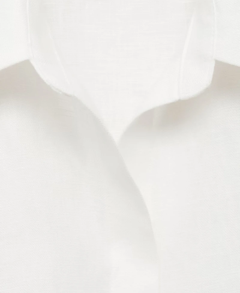 Mango Women's Linen Shirt Dress