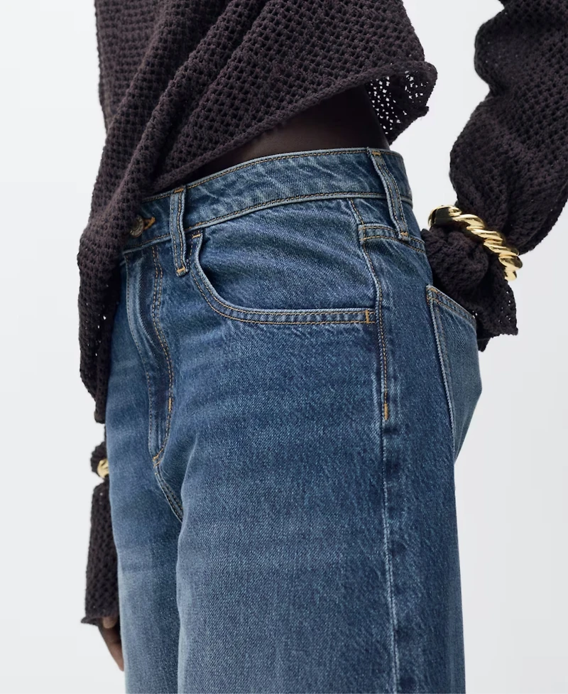 Mango Women's High-Rise Balloon Jeans