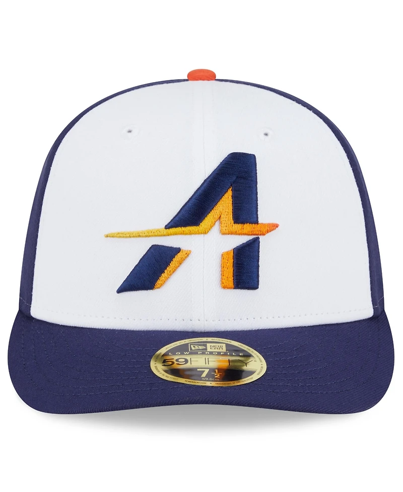 New Era Men's White/Navy Houston Astros 2025 City Connect Low Profile 58FIFTY Fitted Hat