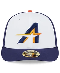New Era Men's White/Navy Houston Astros 2025 City Connect Low Profile 58FIFTY Fitted Hat