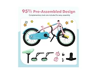 12-Inch Kids Bike with Adjustable Handlebar and Saddle, Lightweight Desig