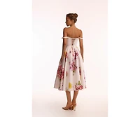 Milla Women's Tea-length floral dress