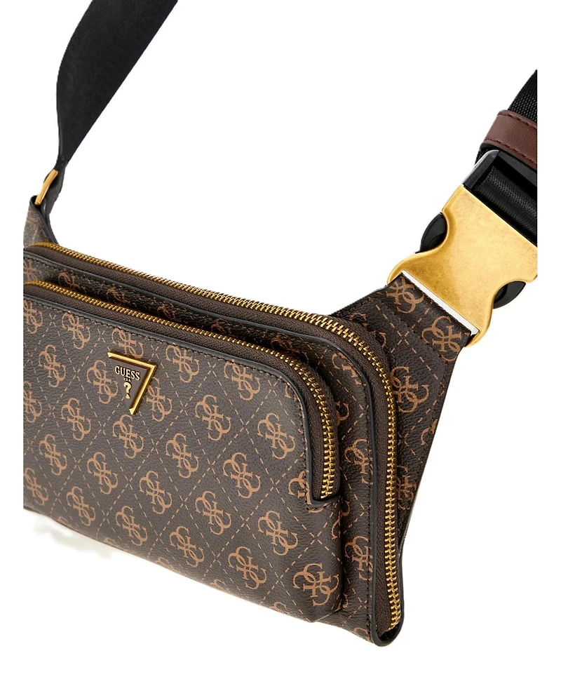 Guess Men's Milano Flat Bum Bag with Front Pocket
