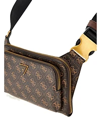 Guess Men's Milano Flat Bum Bag with Front Pocket