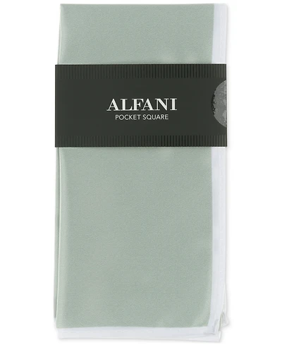 Alfani Men's Twill Border Pocket Square, Exclusively at Macy's