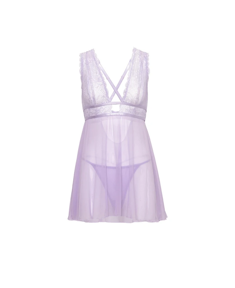 Oh La Cheri Women's Stassi Sheer Babydoll