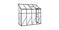 Durable Polycarbonate Lean-to Greenhouse for Outdoor Gardening