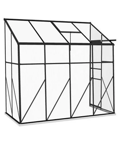 Durable Polycarbonate Lean-to Greenhouse for Outdoor Gardening