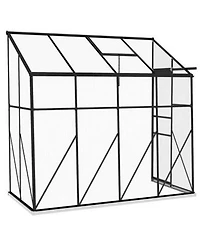 Durable Polycarbonate Lean-to Greenhouse for Outdoor Gardening