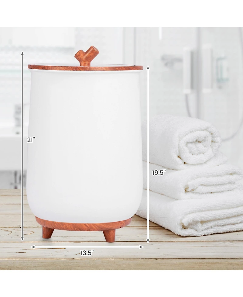23L Large Luxury Bucket-Style Towel Warmer with Fragrant Disc Holder