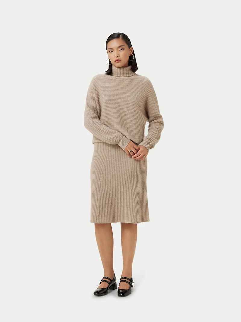 Gobi Cashmere Women's Cropped T-Neck Sweater