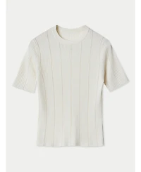 Gobi Cashmere Women's Ajour-Knit Silk Top