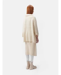 Gobi Cashmere Women's Cable-Knit Cashmere Poncho