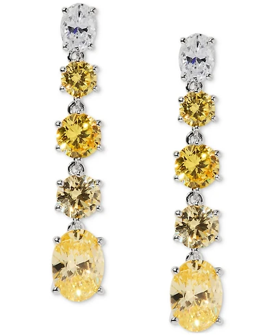 Eliot Danori Stone Linear Drop Earrings, Exclusively at Macy's