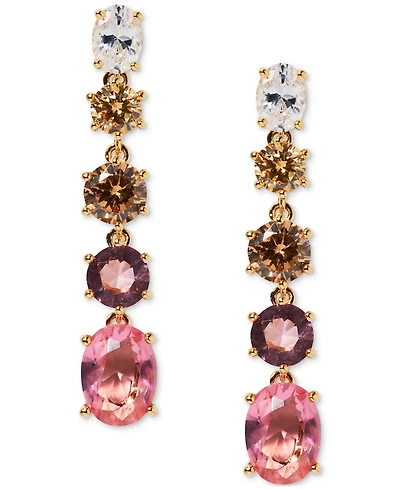 Eliot Danori Stone Linear Drop Earrings, Exclusively at Macy's
