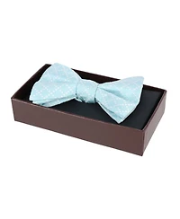 Trafalgar Men's Rowan Geometric Pattern Silk Bow Tie