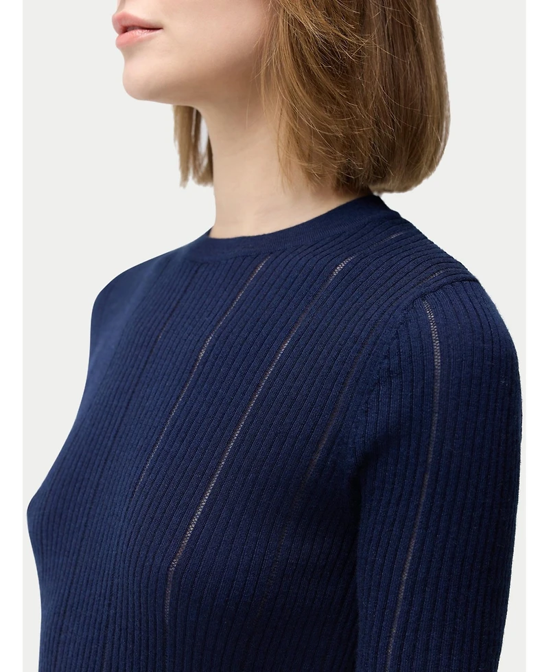 Gobi Cashmere Women's Ajour-Knit Silk Top