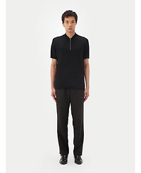 Gobi Cashmere Men's Silk Cashmere Zip T-Shirt