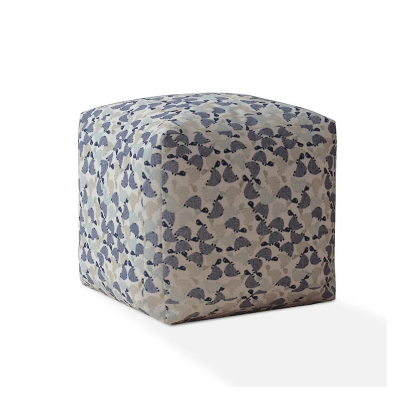 Handcrafted Cotton Turtle Pouf Ottoman for Cozy and Functional Decor