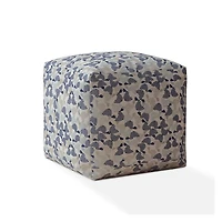Handcrafted Cotton Turtle Pouf Ottoman for Cozy and Functional Decor