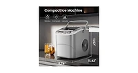 Zafro Countertop Ice Maker with Handle, Produces
