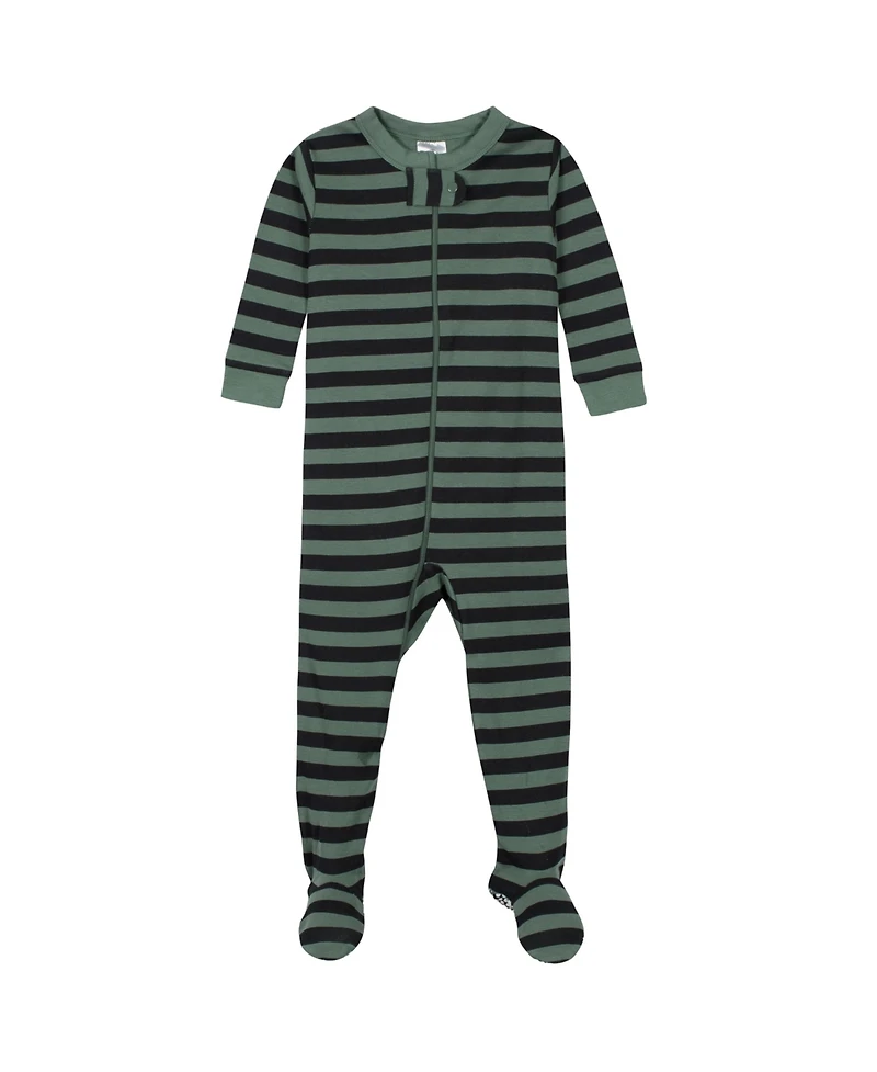 Gerber Toddler Boys 2-Pack Snug Fit Footed Cotton Pajamas