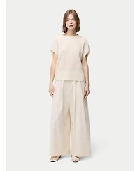 Gobi Cashmere Women's Batwing Short-Sleeved Cashmere Top