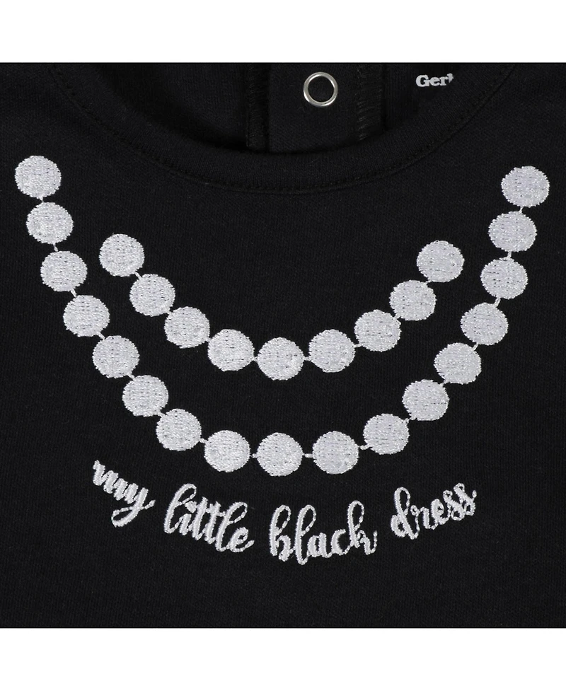 Gerber Baby Girls "Little Black Dress" with Tutu and Accent Bow