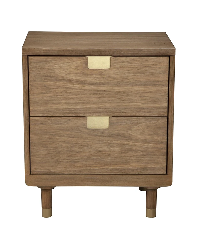 Sturdy 2-Drawer Nightstand for Bedroom or Living Room Storage