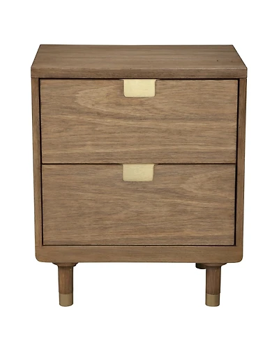 Sturdy 2-Drawer Nightstand for Bedroom or Living Room Storage