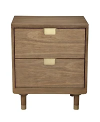 Sturdy 2-Drawer Nightstand for Bedroom or Living Room Storage