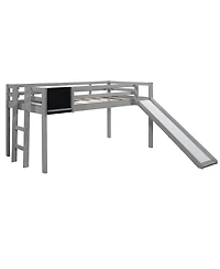 Loft Bed with Slide and Chalkboard – Perfect for Creative Play & Sleep