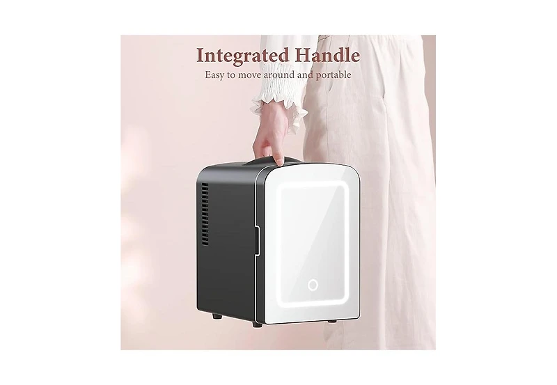 Zafro Mini Fridge with Led Mirror, Makeup