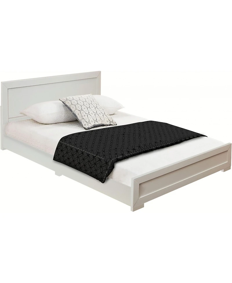 Bed Frame Solid and Manufactured Wood – Durable Construction