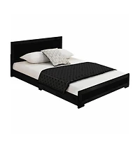 Bed Frame Solid and Manufactured Wood – Durable Construction