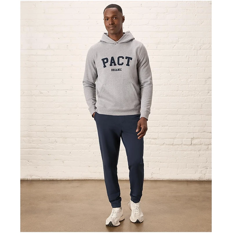 Pact Men's Organic Cotton Cloud Brushed Fleece Graphic Hoodie