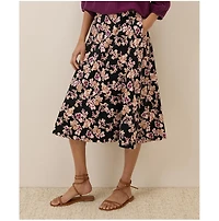 Pact Women's Organic Cotton Fit & Flare Midi Skirt